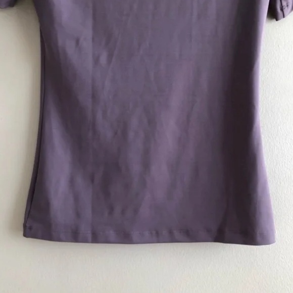 TKEQ Quinn Essential Horse Show Competition Stretchy Short Sleeve Shirt Purple - Picture 10 of 11